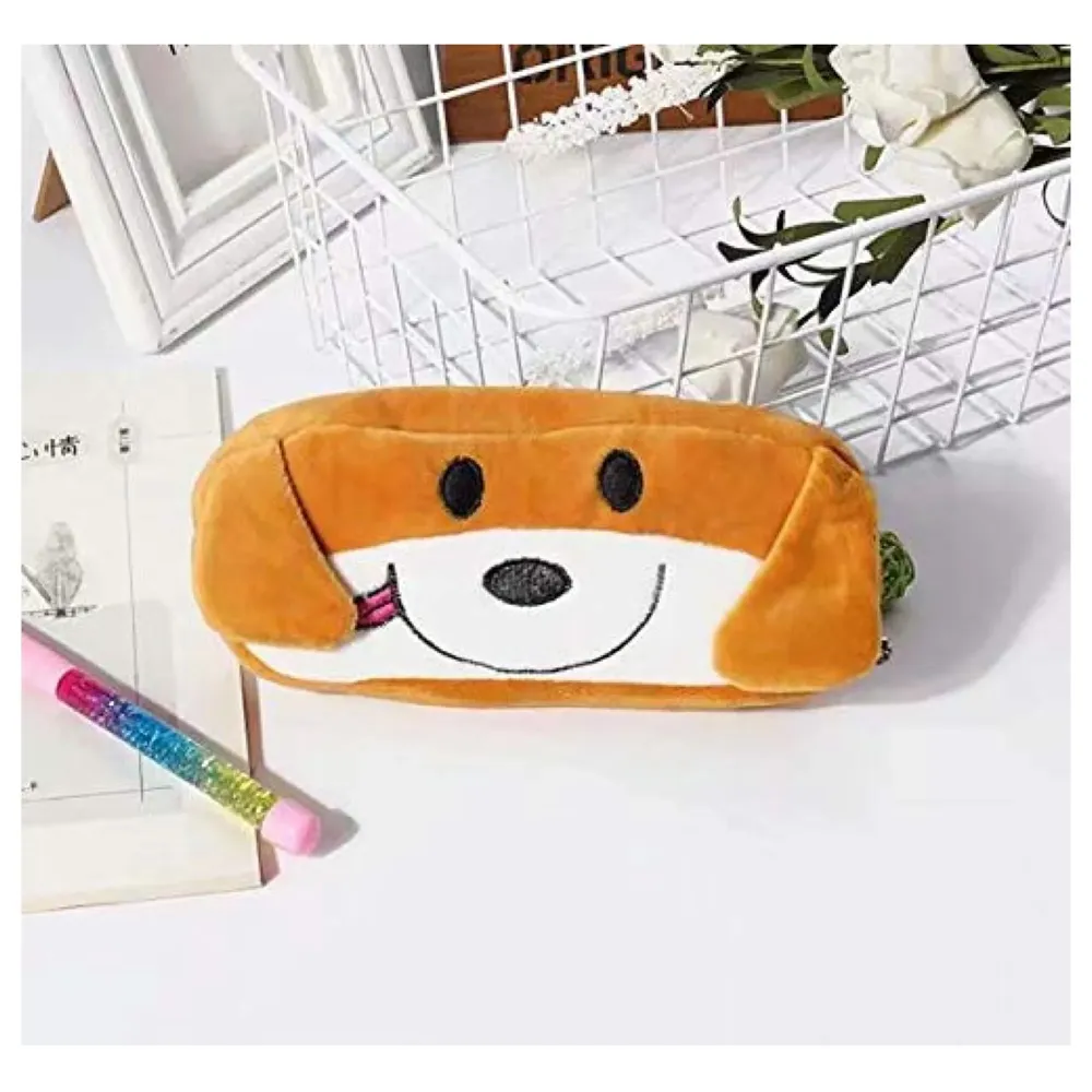 Dog Pencil Pouch Soft Toys for Children, Kids Favorite Pencil Box (Dog)