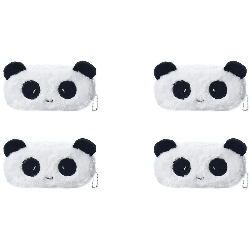 Fur Soft Toys Panda Pencil Pouch Pencil Box for Children (Panda Fur, 4)