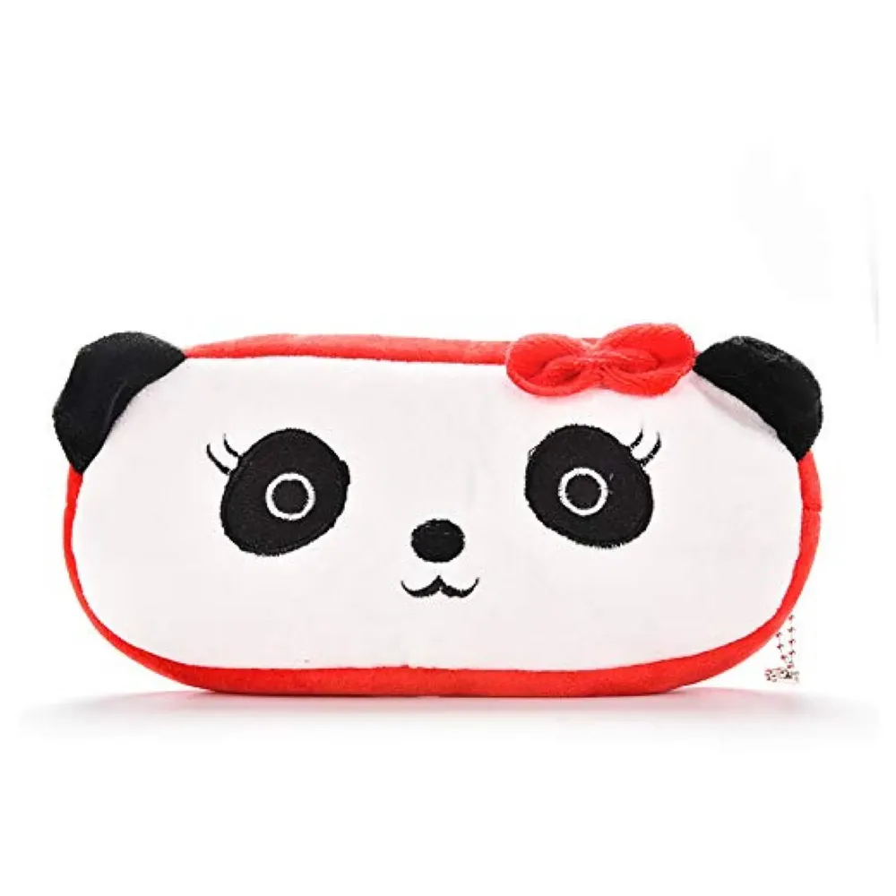 Lady Panda Animal Pencil Pouch Soft Toys for Children, Kids Favorite Pencil Box (Lady Panda)