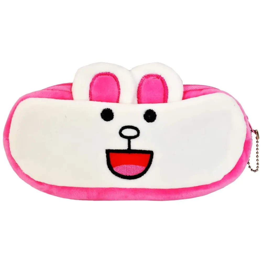 Bunny Rabbit Animal Pencil Pouch Soft Toys for Children, Kids Favorite Pencil Box (Bunny)