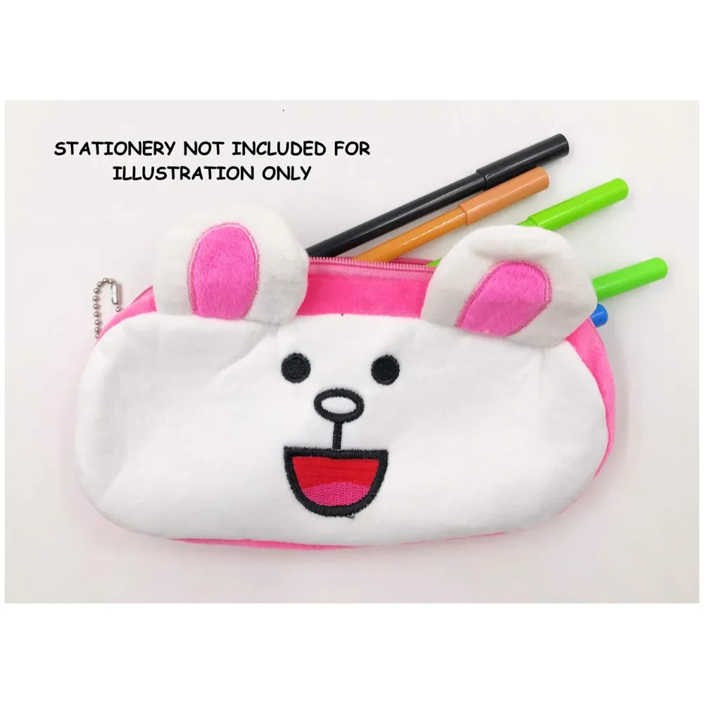 Bunny Rabbit Animal Pencil Pouch Soft Toys for Children, Kids Favorite Pencil Box (Bunny) - 2