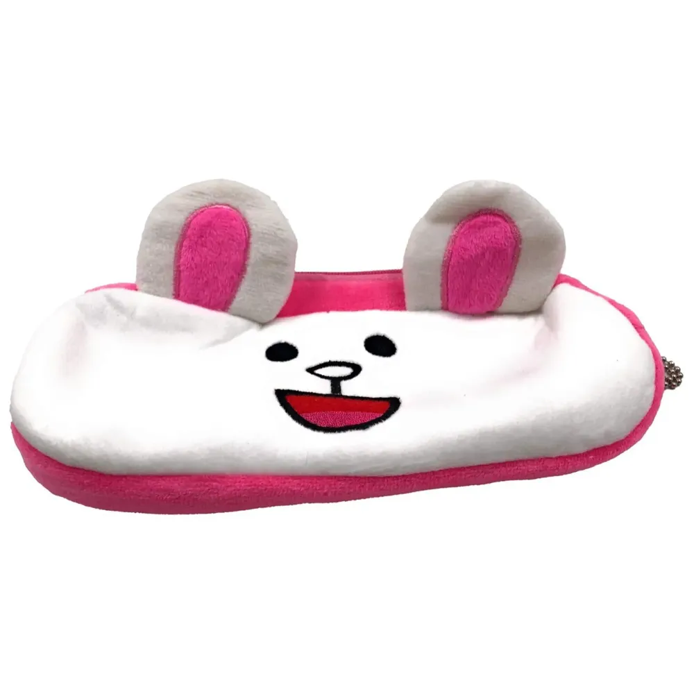 Bunny Rabbit Animal Pencil Pouch Soft Toys for Children, Kids Favorite Pencil Box (Bunny) - 4