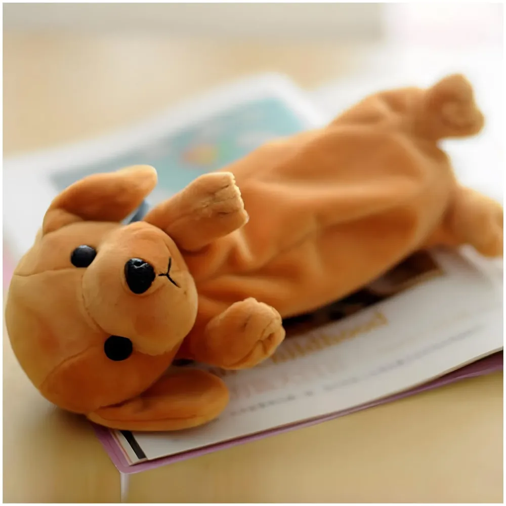 Fabric Kids Favorite 3D Dog, Emoji Soft Toys Pencil Pouch Pencil Box For Children (Multicolour) - 7