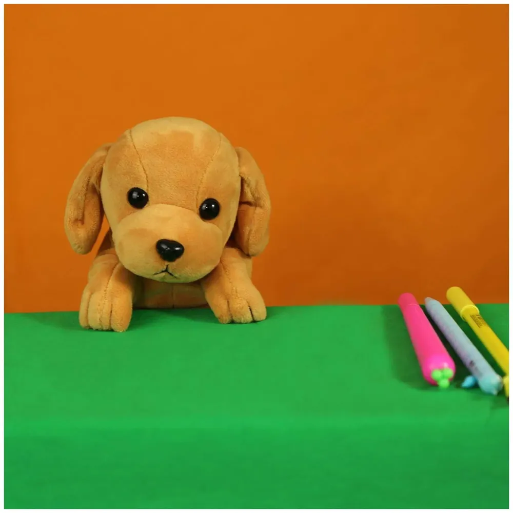 Fabric Kids Favorite 3D Dog, Emoji Soft Toys Pencil Pouch Pencil Box For Children (Multicolour)
