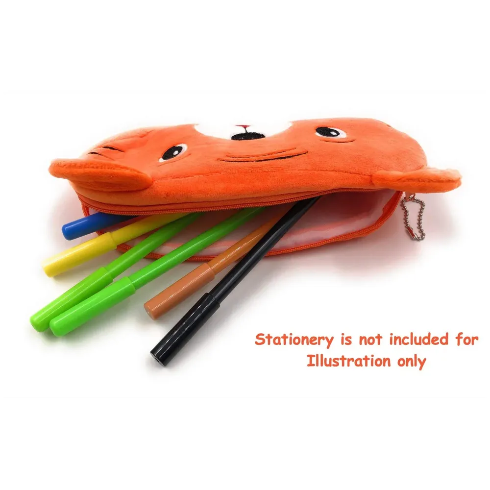 Emoji Pencil Pouch Soft Toys for Children, Kids Favorite Pencil Box (Tiger)