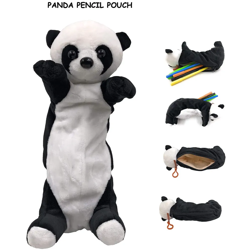 Panda Pencil Pouch Soft Toys for Children, Kids Favorite Pencil Box (3D Panda)