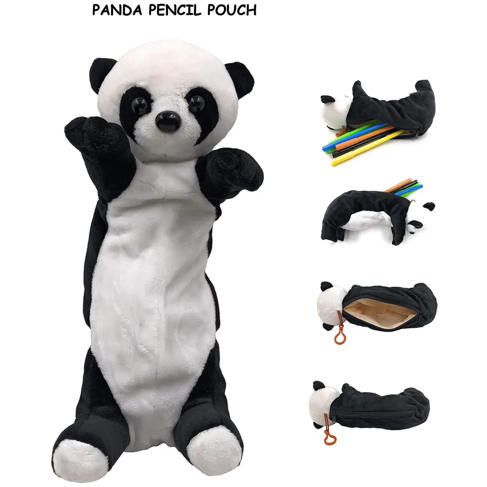 Panda Pencil Pouch Soft Toys for Children, Kids Favorite Pencil Box (3D Panda)