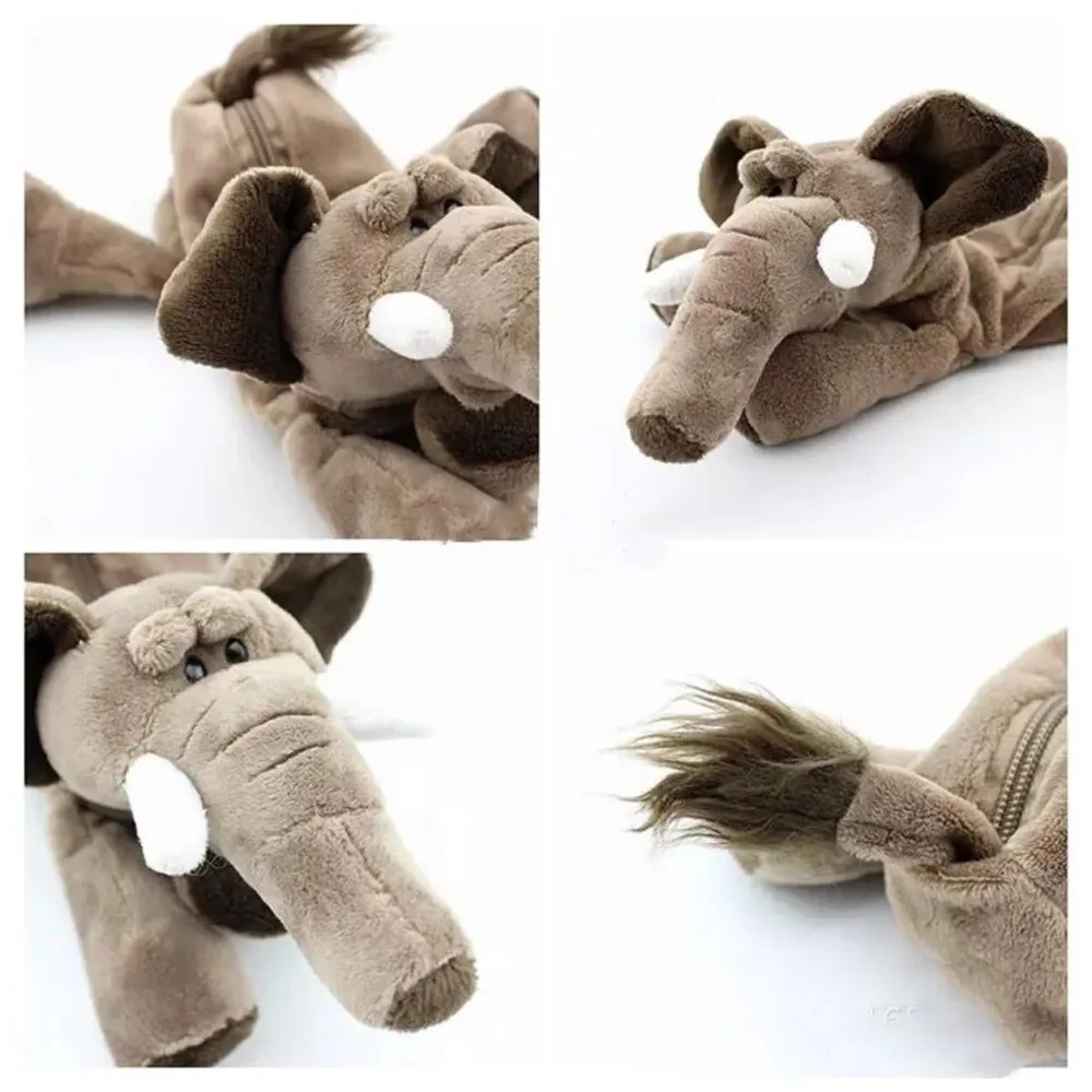 Elephant Pencil Pouch Soft Toys for Children, Kids Favorite Pencil Box (3D Elephant)