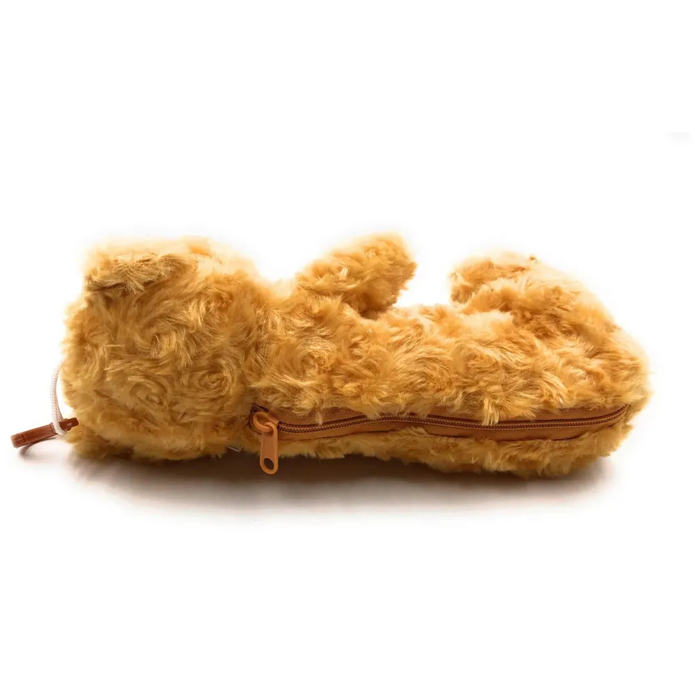 Bear Pencil Pouch Soft Toys for Children, Kids Favorite Pencil Box (3D Brown Bear)