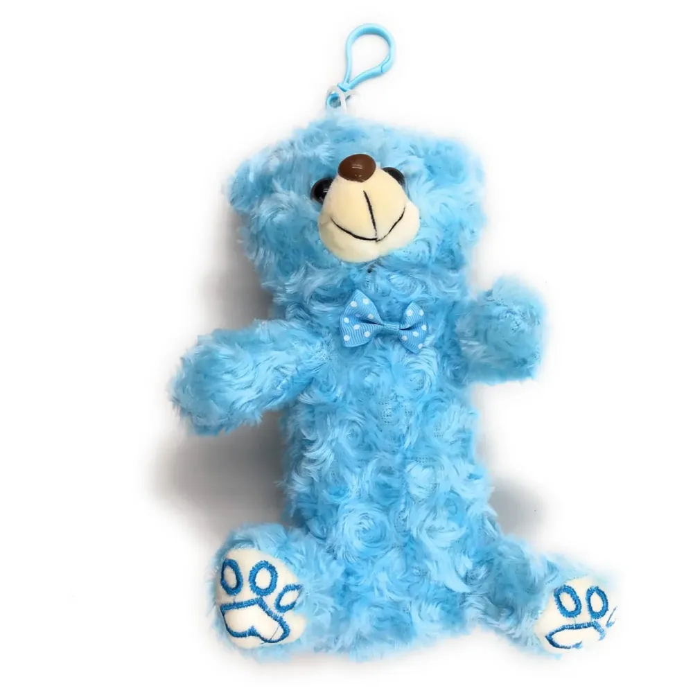 Blue Bear Pencil Pouch Soft Toys for Children, Kids Favorite Pencil Box (3D Blue Bear)