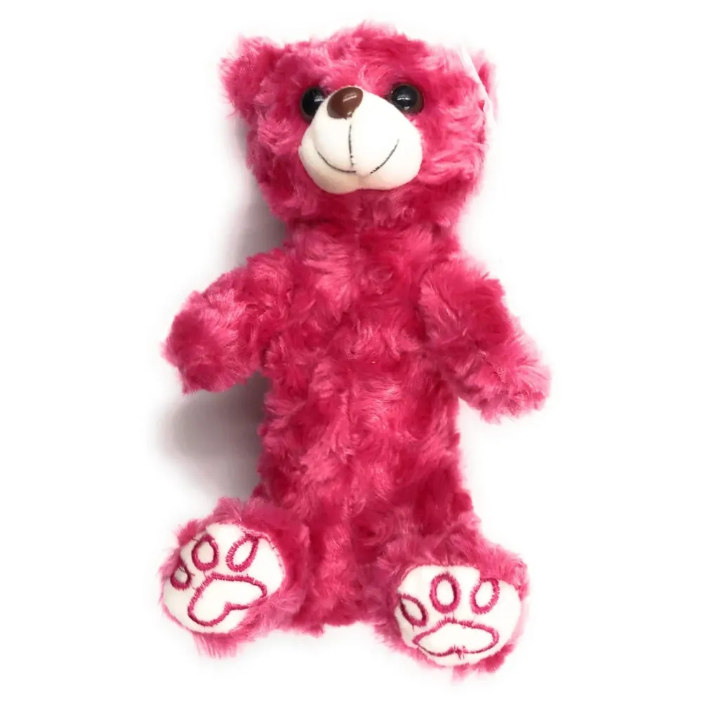 Bear Pencil Pouch Soft Toys for Children, Kids Favorite Pencil Box (3D Dark Pink Bear)