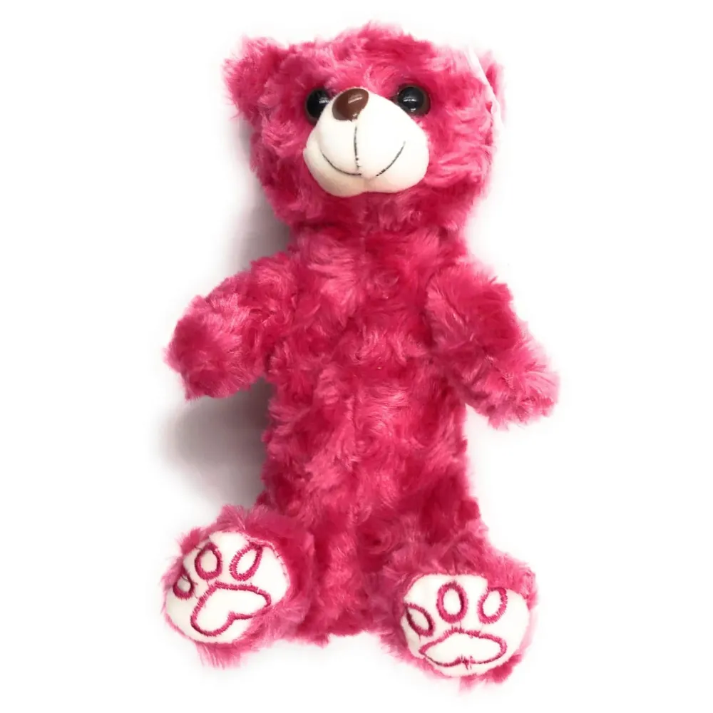 Bear Pencil Pouch Soft Toys for Children, Kids Favorite Pencil Box (3D Dark Pink Bear)