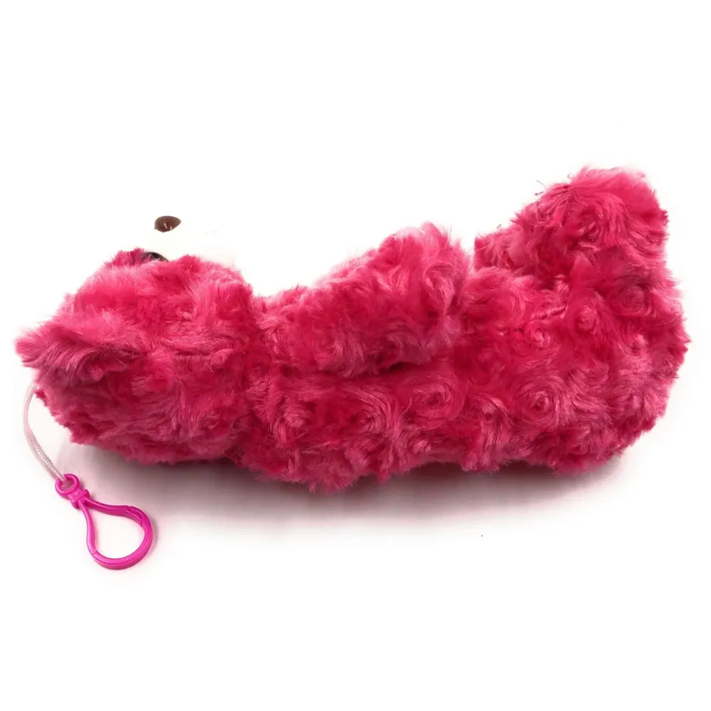 Bear Pencil Pouch Soft Toys for Children, Kids Favorite Pencil Box (3D Dark Pink Bear)