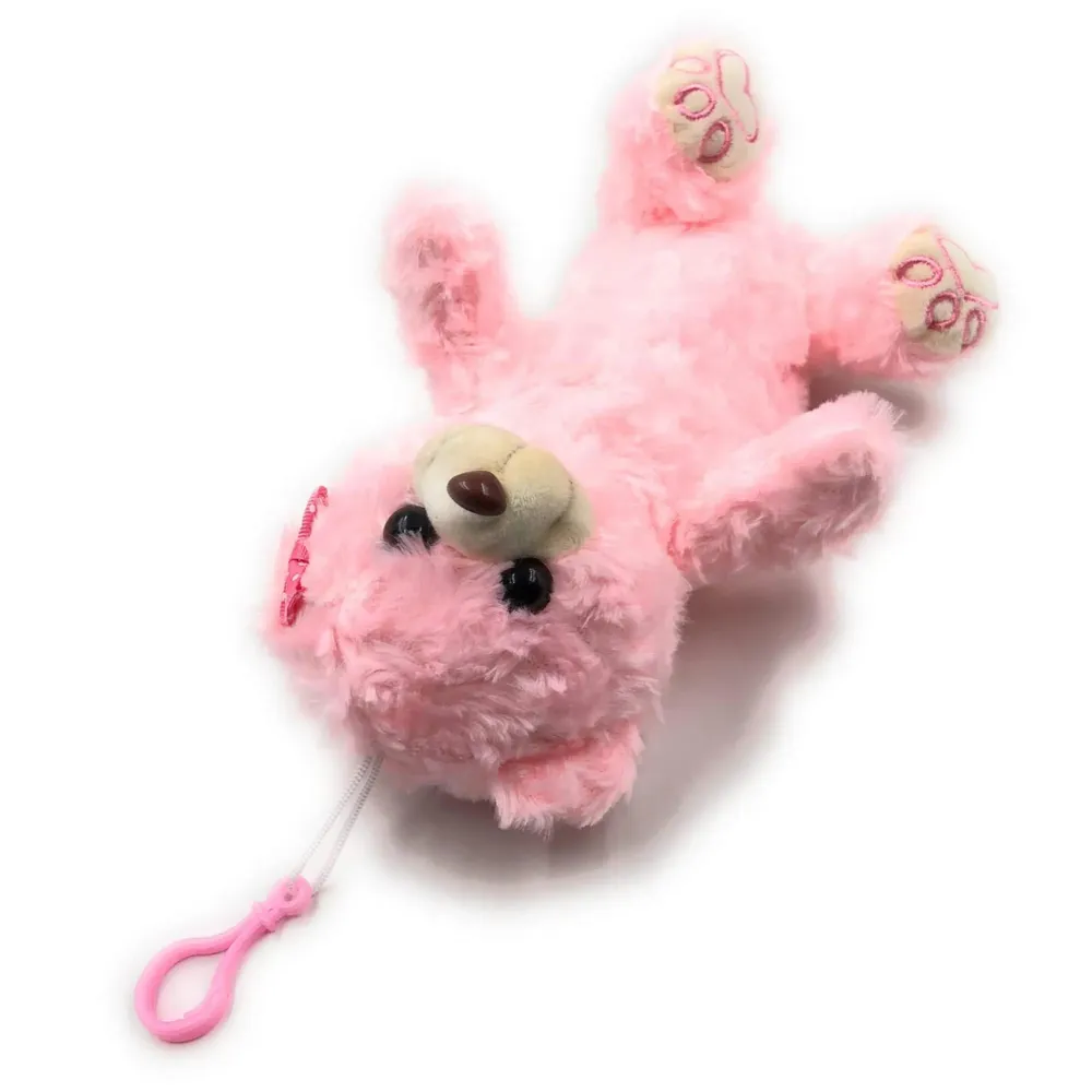 Bear Pencil Pouch Soft Toys for Children, Kids Favorite Pencil Box (3D Light Pink Bear)