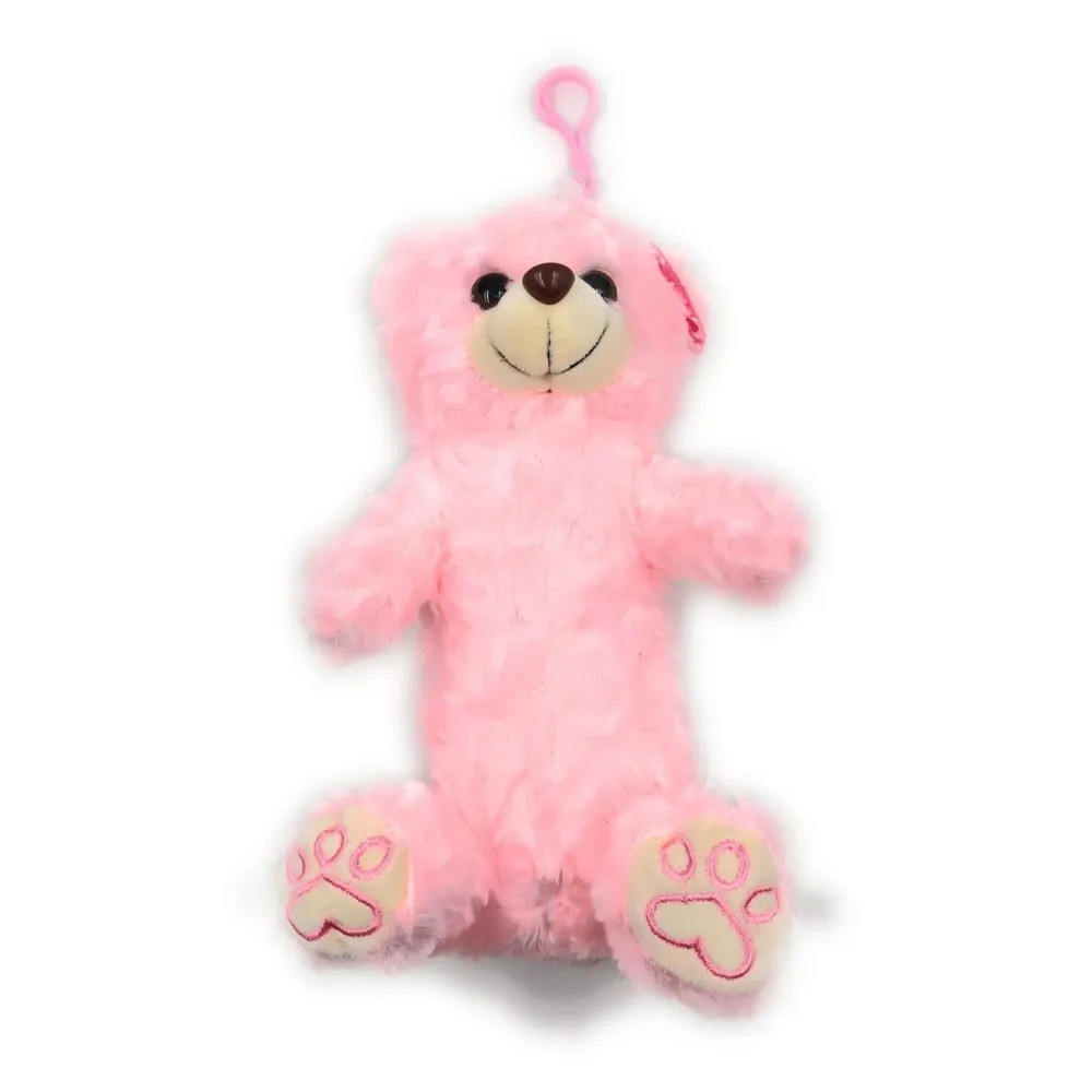 Bear Pencil Pouch Soft Toys for Children, Kids Favorite Pencil Box (3D Light Pink Bear)