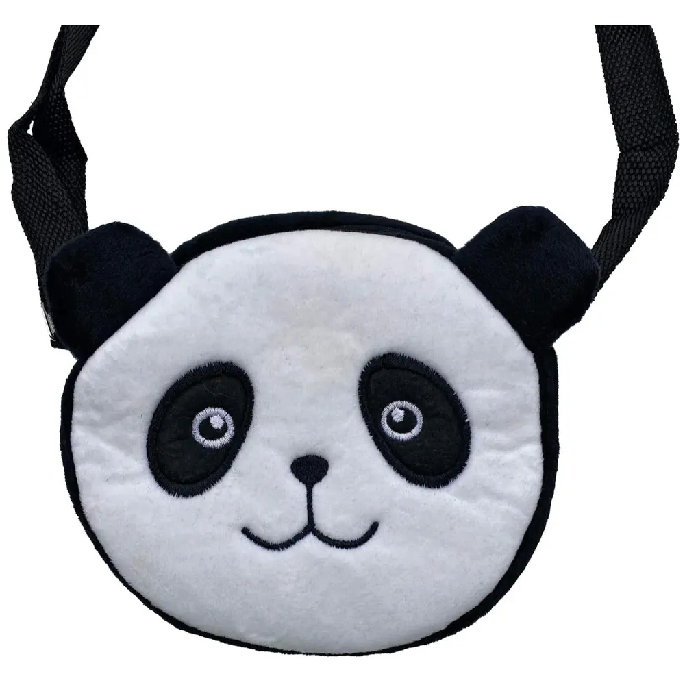 Emoji Pencil Pouch Soft Toys for Children, Kids Favorite Pencil Box (Panda Round) - 2