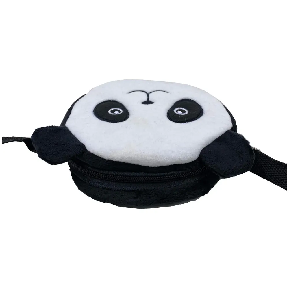 Emoji Pencil Pouch Soft Toys for Children, Kids Favorite Pencil Box (Panda Round)