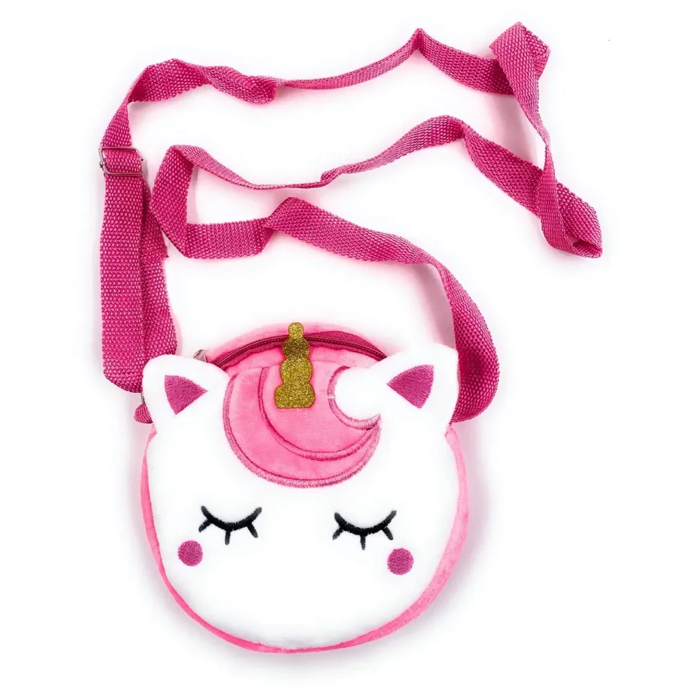 Emoji Pencil Pouch Soft Toys for Children, Kids Favorite Pencil Box (Unicorn Round)