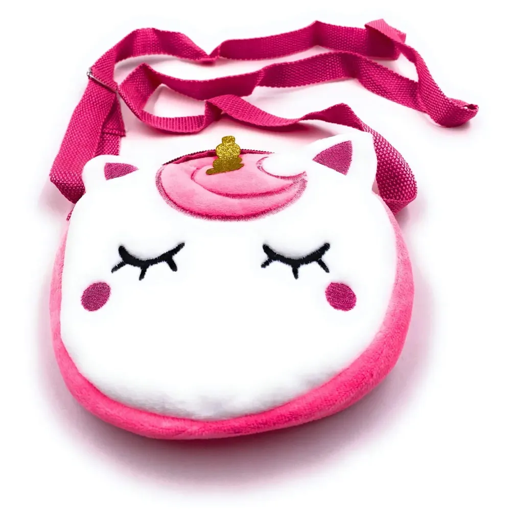 Emoji Pencil Pouch Soft Toys for Children, Kids Favorite Pencil Box (Unicorn Round) - 3