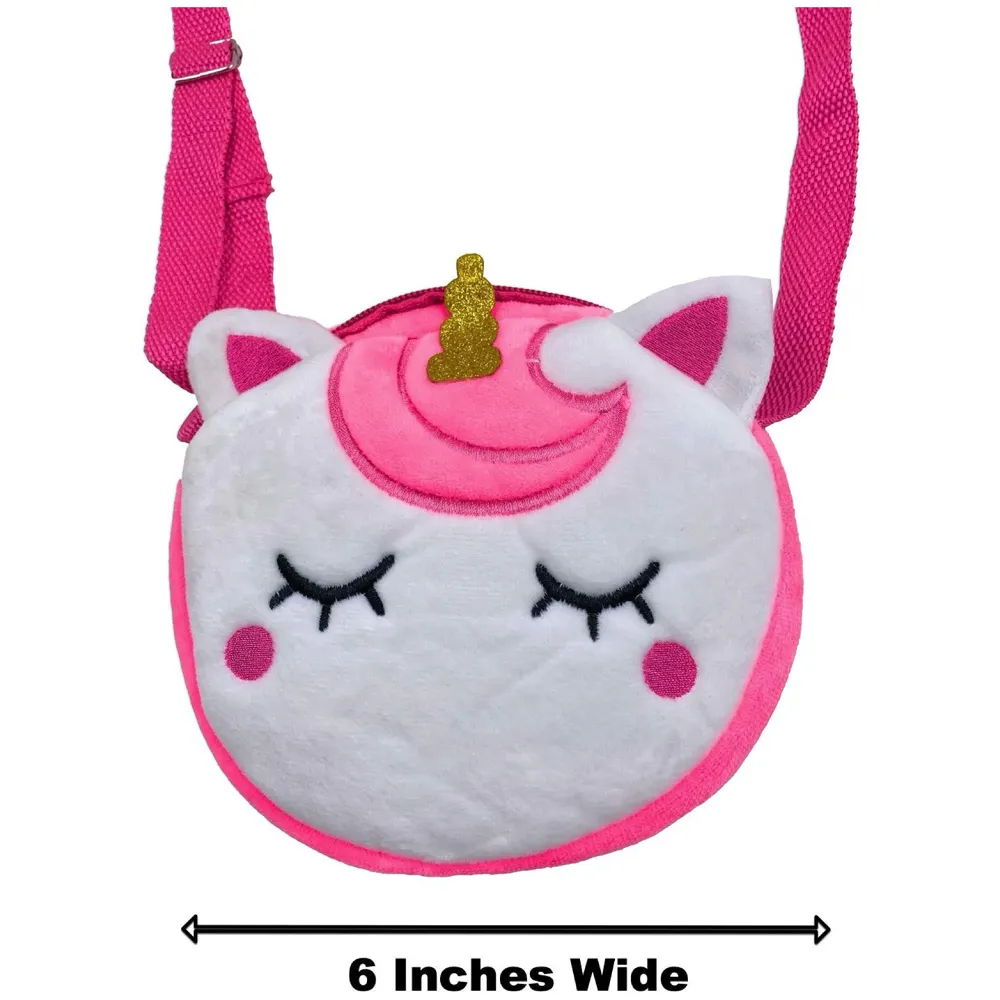 Emoji Pencil Pouch Soft Toys for Children, Kids Favorite Pencil Box (Unicorn Round)