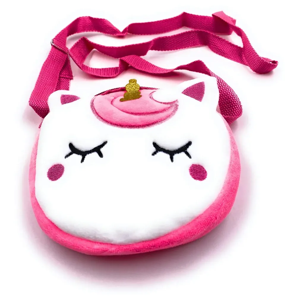 Emoji Pencil Pouch Soft Toys for Children, Kids Favorite Pencil Box (Unicorn Round)