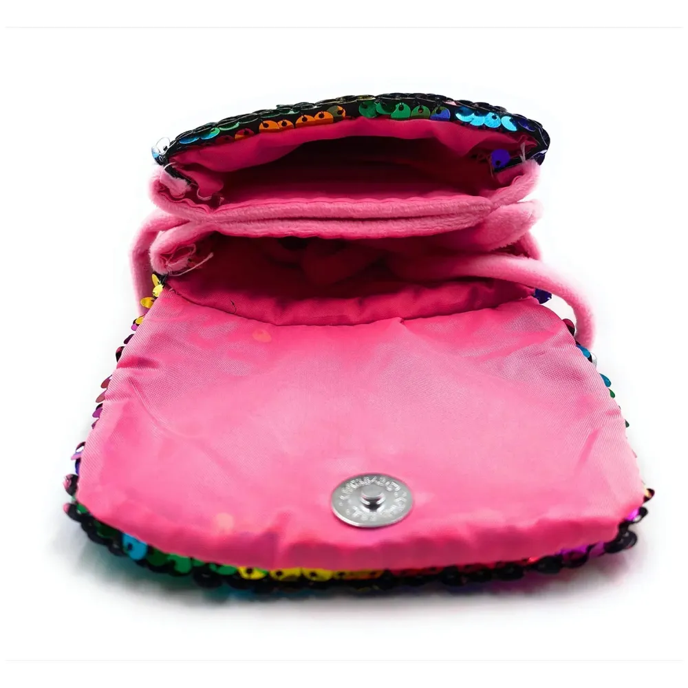 Emoji Pencil Pouch Soft Toys for Children, Kids Favorite Pencil Box (Unicorn Sequin) - 6