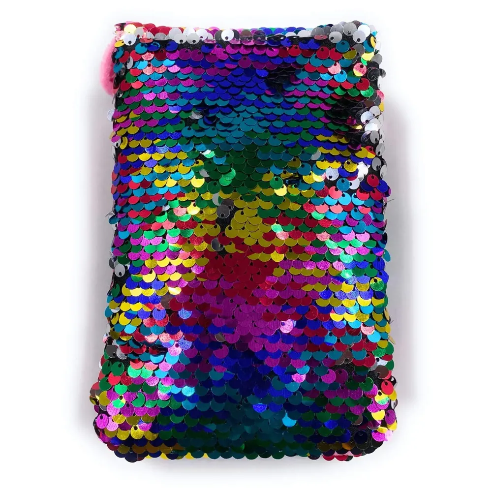 Emoji Pencil Pouch Soft Toys for Children, Kids Favorite Pencil Box (Unicorn Sequin)