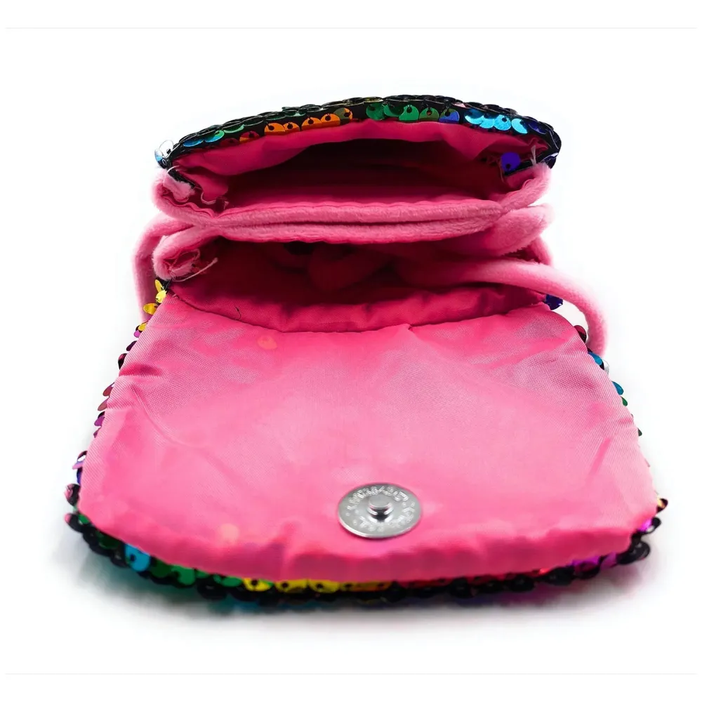 Emoji Pencil Pouch Soft Toys for Children, Kids Favorite Pencil Box (Unicorn Sequin)