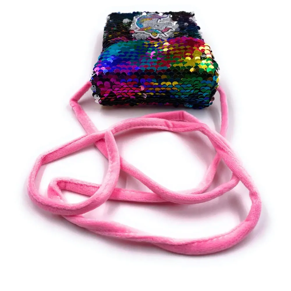 Emoji Pencil Pouch Soft Toys for Children, Kids Favorite Pencil Box (Unicorn Sequin)