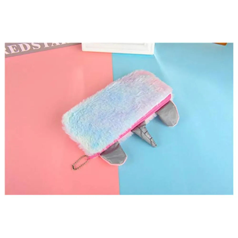unicorn rainbow pencil pouch soft toys for children, kids favorite pencil box- Multi color - 2
