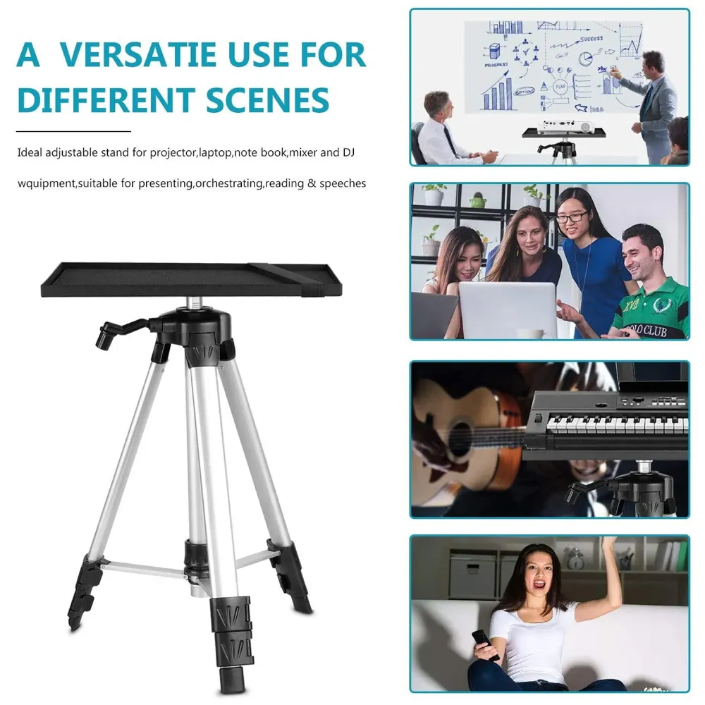 Projector Stand Height Adjustable Aluminium Projector Table and Floor Stand for Projector