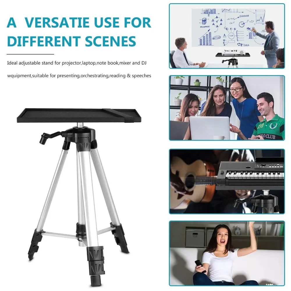 Projector Stand Height Adjustable Aluminium Projector Table and Floor Stand for Projector