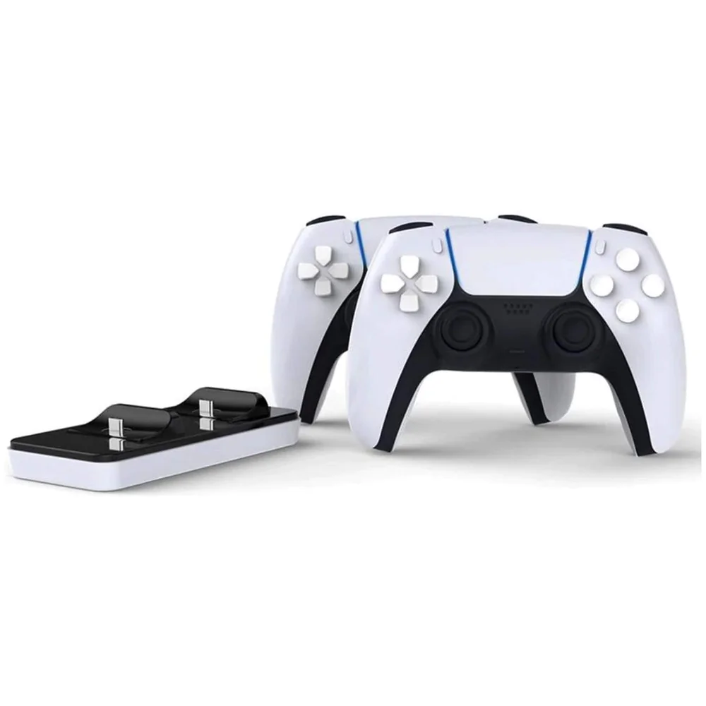 LED Charger Dock Station for PS5 Controller Dual USB Type C Fast Premium