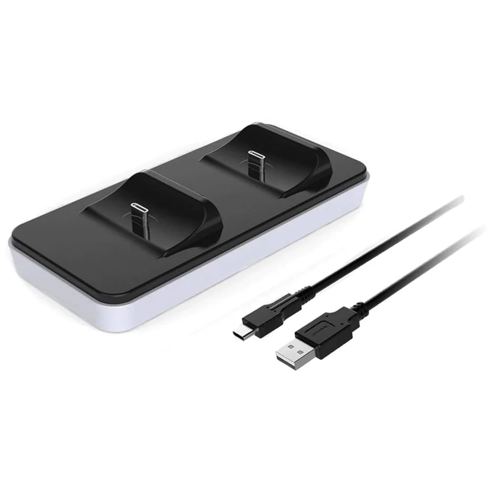 LED Charger Dock Station for PS5 Controller Dual USB Type C Fast Premium