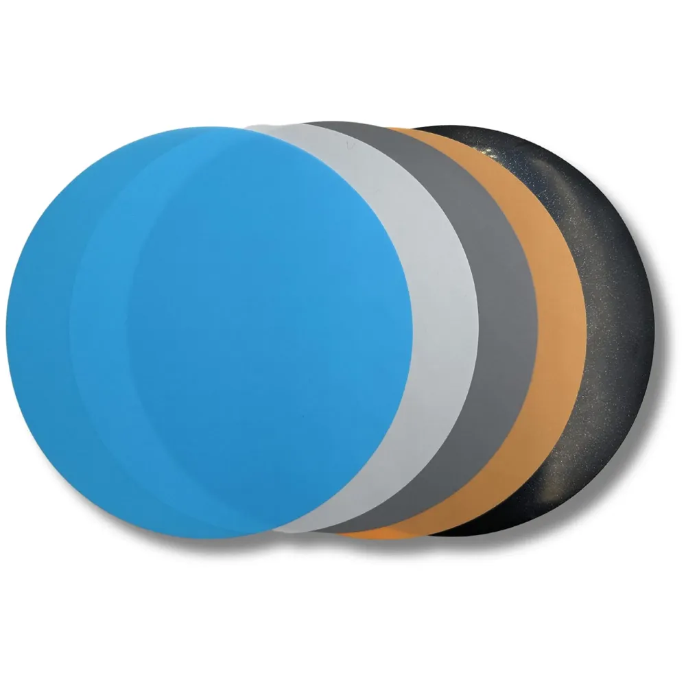 5 PVC Sheets Only For Rotating Display Stand, 8 Inch Diameter Pvc Backdrops For Display turntable and Photography.