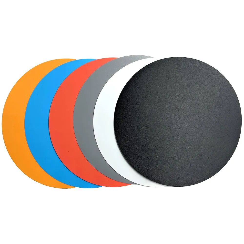 PVC Sheets Only for Rotating Display Stand, 8 Inch Diameter (6 pcs PVC Backgrounds)