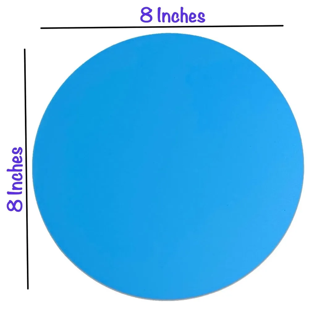 PVC Sheets Only for Rotating Display Stand, 8 Inch Diameter (6 pcs PVC Backgrounds)