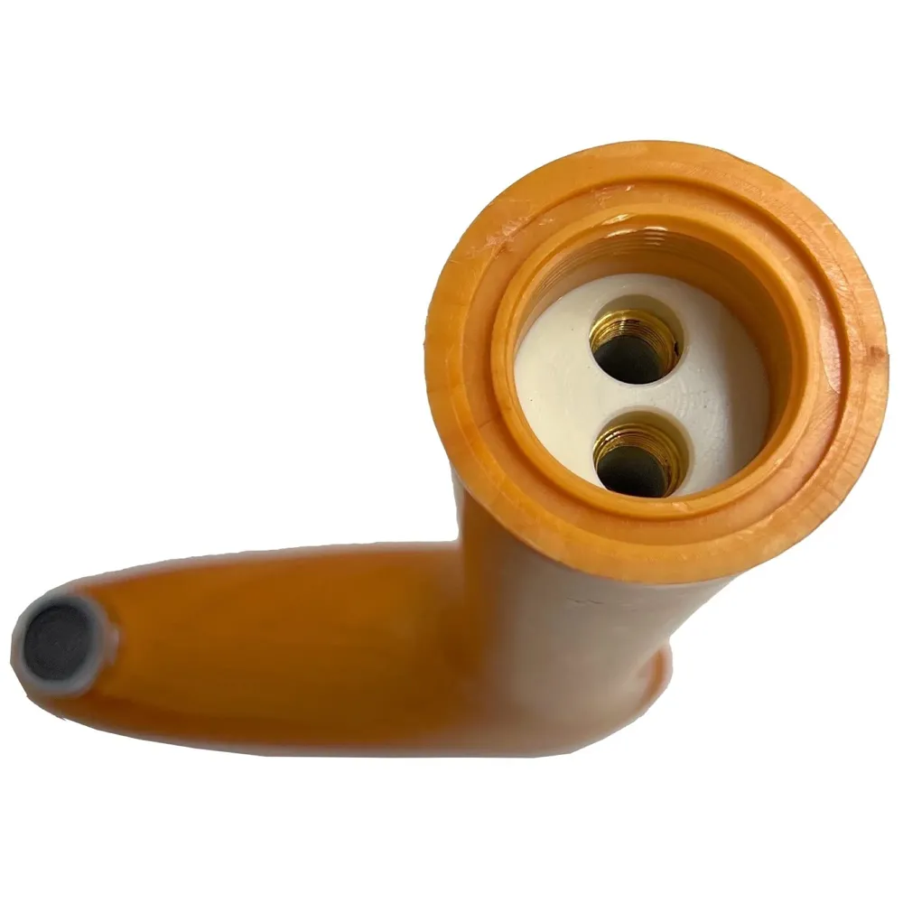 PVC Basin Mixer Faucet Tap Wood Design Wooden Colour Hot and Cold Bathroom Tap (Tall Body - 12 Inches)