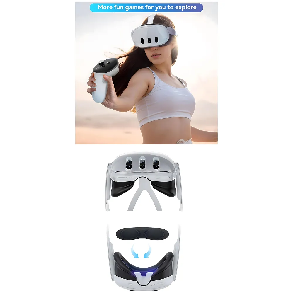 Protective Case for Meta Quest 3 Transparent with Headset Cover