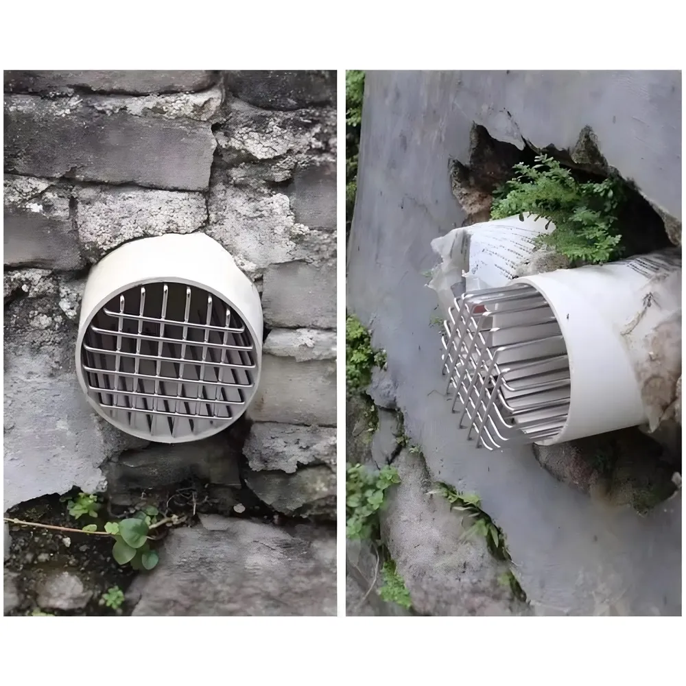 Large Rat Mesh Guard for Pipes and Drains Rodent Blocker Anti Rust Steel Wire Grid Universal Fit Expandable – 10 Cm Diameter, 12 Cm Length, for Mice and Birds.