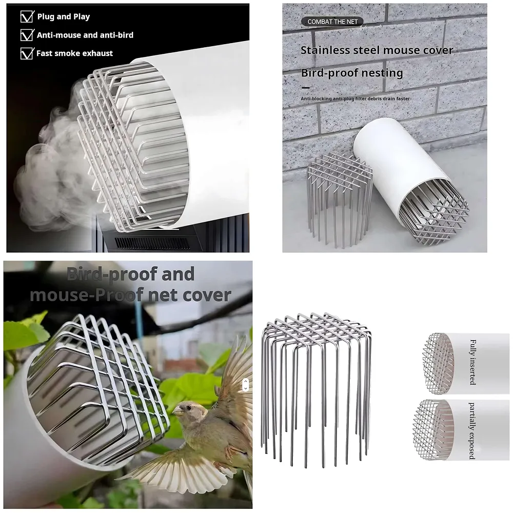 Rat Mesh Guard for Drain Pipes 10 cm 12 cm Steel Wire Expandable