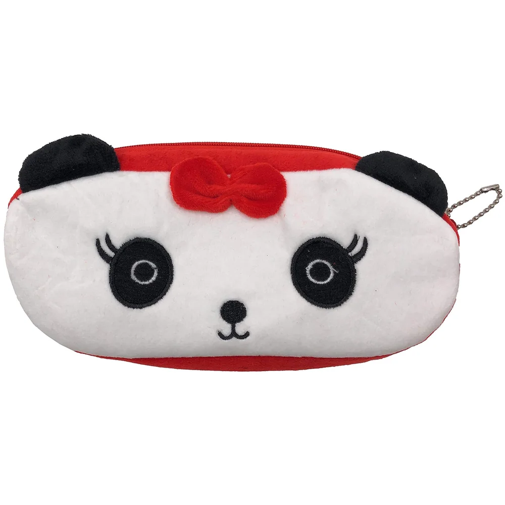 Lady Panda Animal Pencil Pouch Soft Toy Box for Children Kids