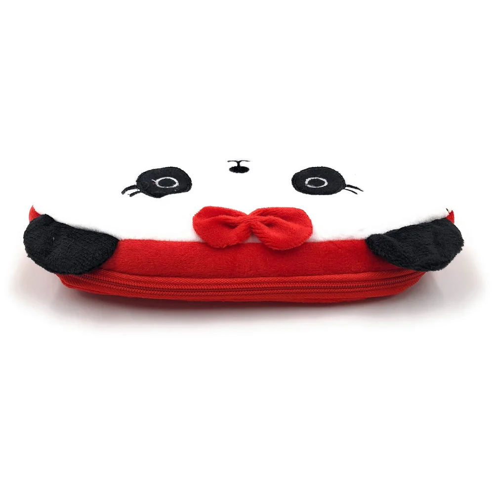 Lady Panda Animal Pencil Pouch Soft Toy Box for Children Kids