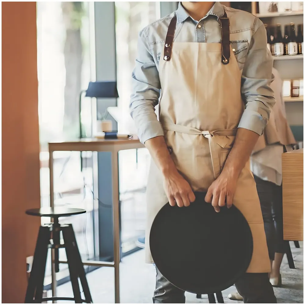 Server Tray Waiter Salver 14 Inch Round Serving Tray Restaurant Serving Tray Non-Slip Bar Tray Coffee Black, with Non-Skid Rubber Lined for Cafe Restaurants, Bars, and Banquet Halls Hotels