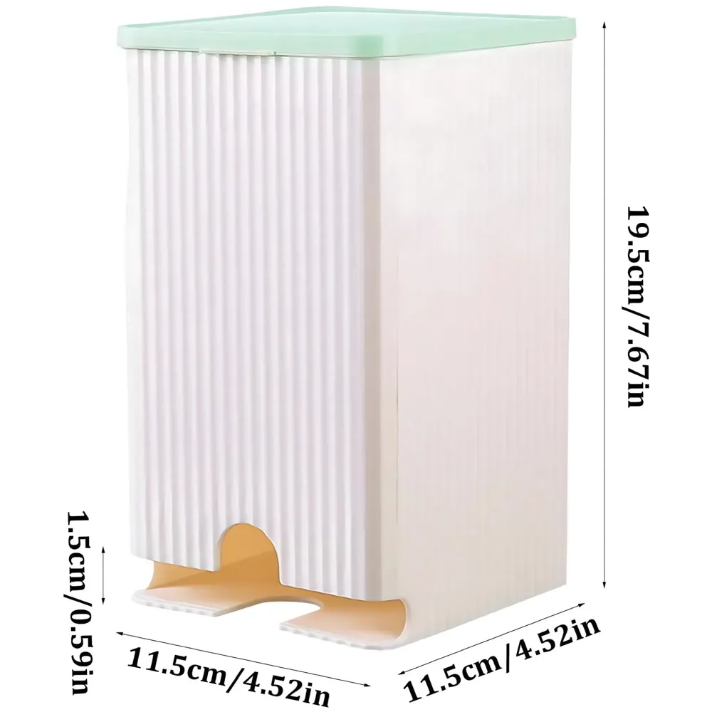 Sanitary Pads Dispenser Wall-Mounted Sanitary Napkin Storage Box Dust-Proof- Pink White 19.5cm x 11.5cm White Green