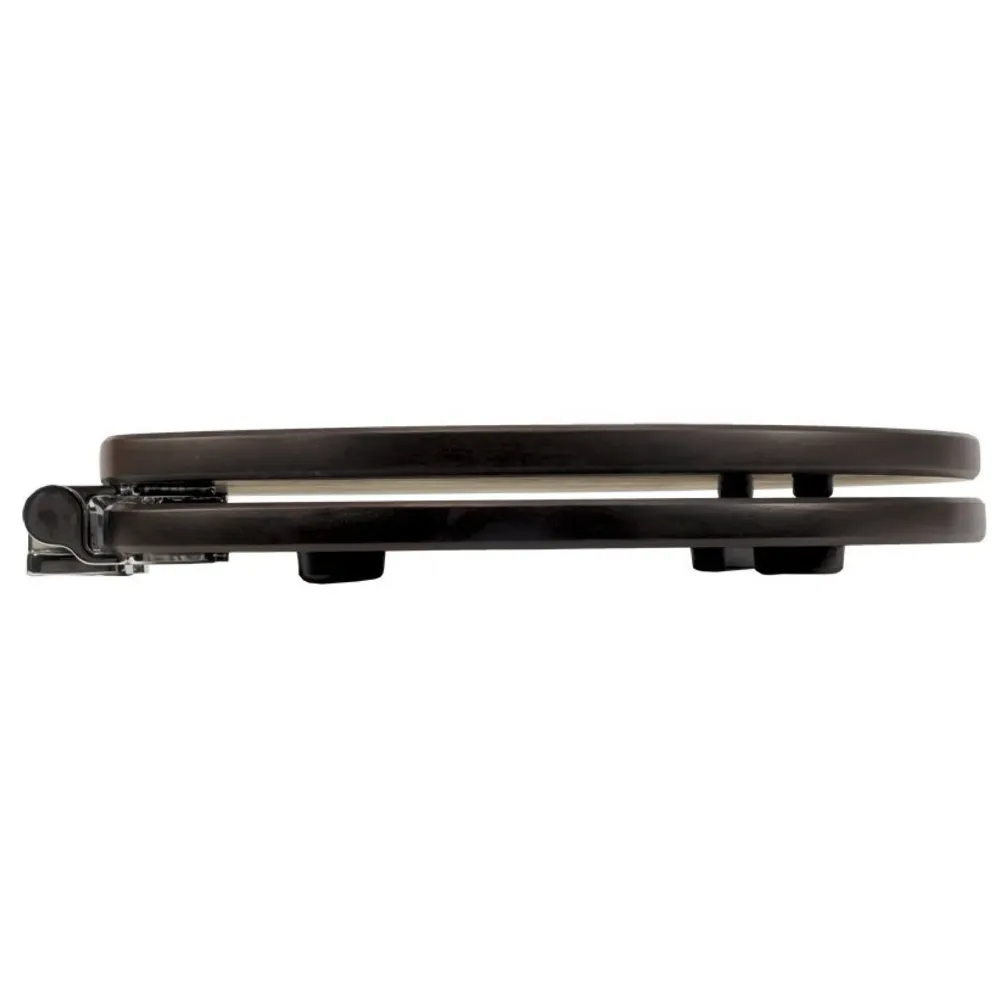 MDF Wood Wooden Finish Regular Commode Toilet Seat Cover, Round Comfortable, MDF Wood, Metal Hinges Walnut