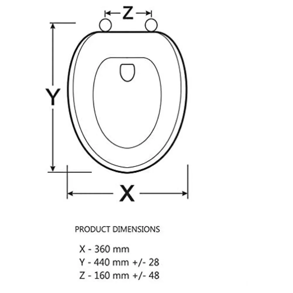 MDF Wood Wooden Finish Regular Commode Toilet Seat Cover, Round Comfortable, MDF Wood, Metal Hinges Walnut