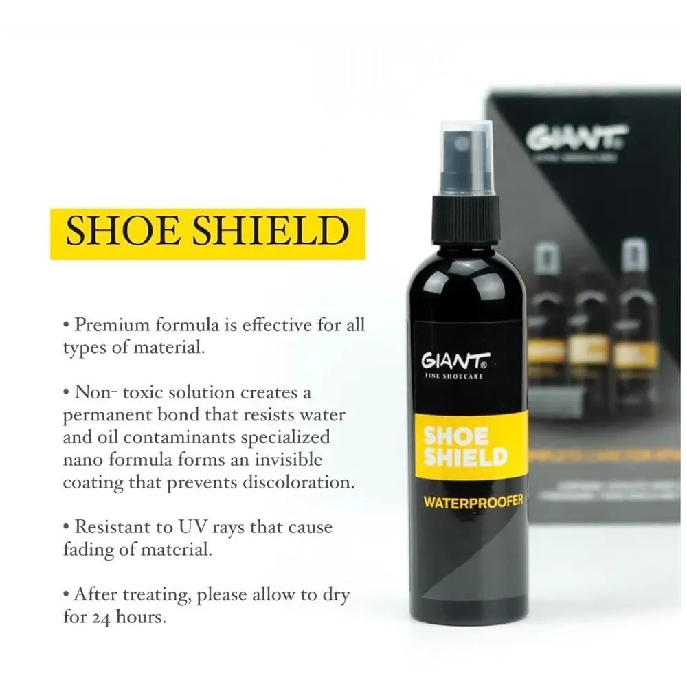 4 in 1 Shoe Water Proofing Kit Shoe Care Kit With Shoe Water Proofer, Cleaner Shampoo And Smell Freshener For Sneaker Heads Works On Leather, Sports Cotton All Shoes - Premium