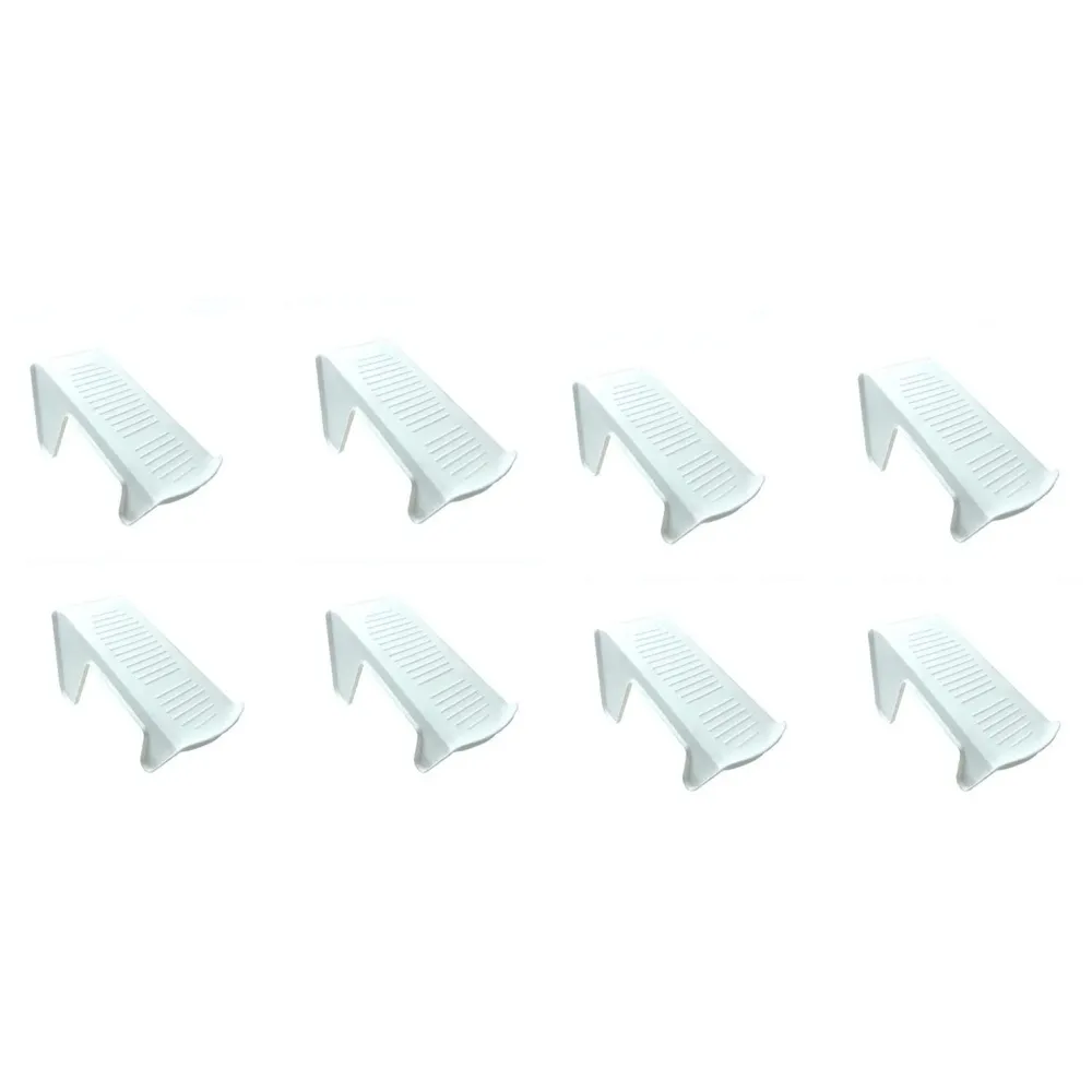 Shoe Slots Organizer, Shoe Storage Rack Space Saver Rack Holder. (White, 8)