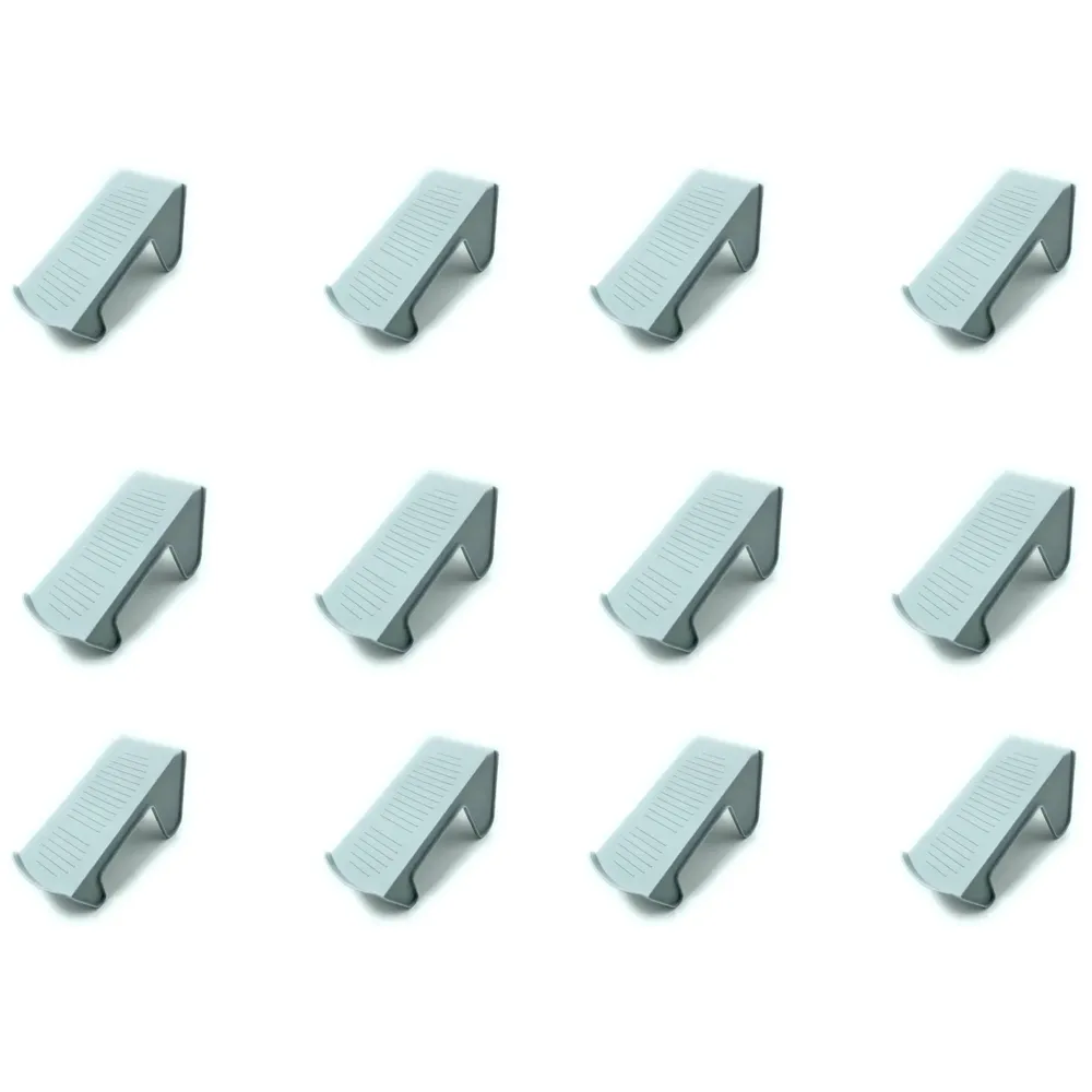 Shoe Slots Organizer, Shoe Storage Rack Space Saver Rack Holder. (Grey, 12)